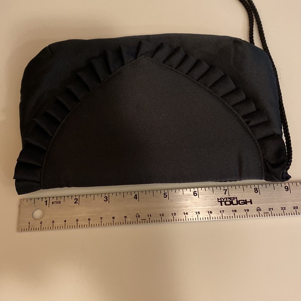 Milor Black Satin Evening Bag - Picture 10 of 12